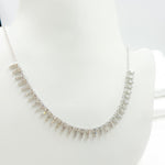 Load image into Gallery viewer, NFP70815. 14K Solid Gold Diamond and Gemstone Bars Necklace