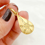 Load image into Gallery viewer, DP547. Diamond Sterling Silver Drop Star Pendant