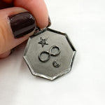 Load image into Gallery viewer, Diamond Sterling Silver Octagon Infinity Pendant