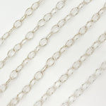 Load image into Gallery viewer, Silver Oval Cable Link Chain