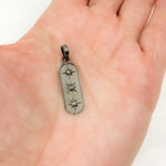 Load image into Gallery viewer, Sterling Silver Oval Star Pendant