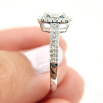 Load image into Gallery viewer, Sterling Silver With Gold and Diamond Rhomb