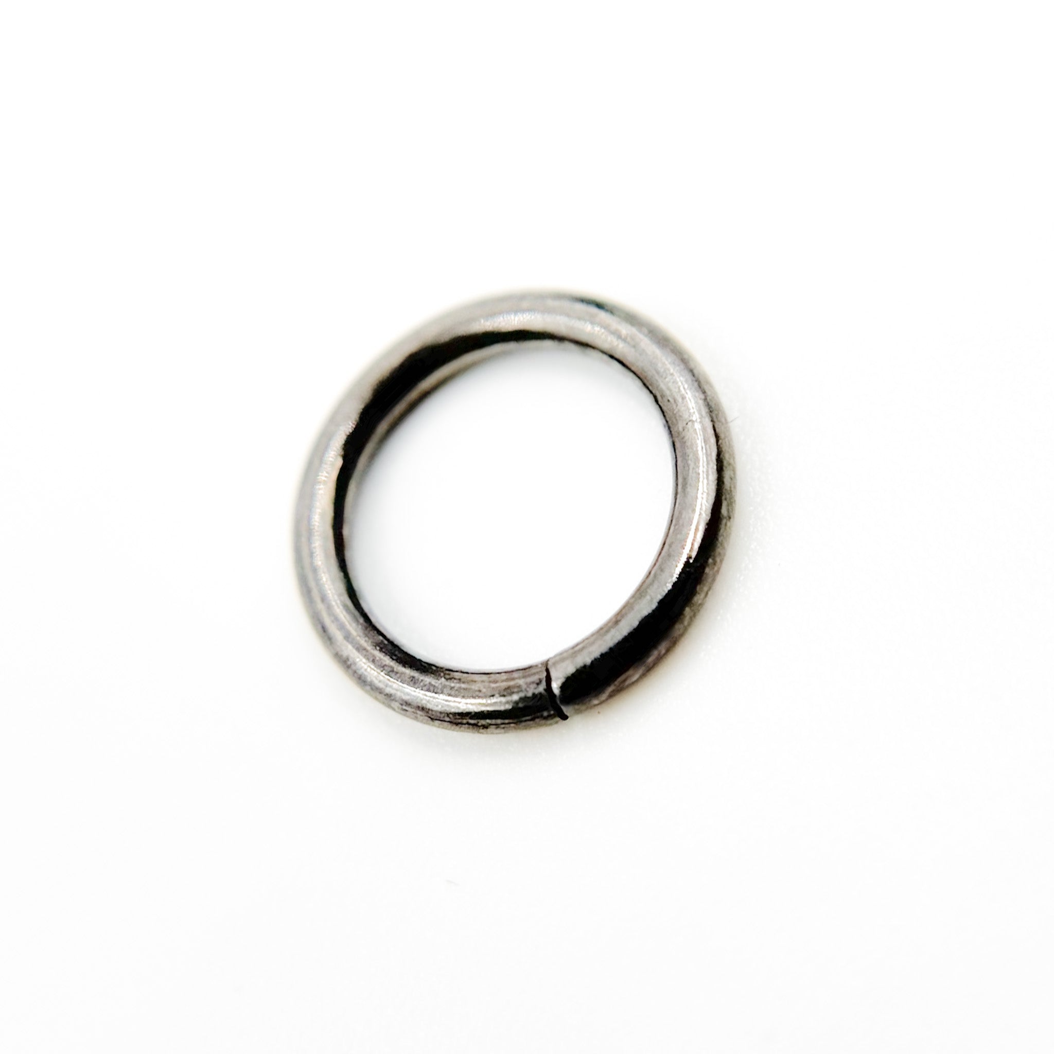 8MM 20Gauge Black Rhodium Open Jump Ring