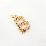 Load image into Gallery viewer, DC176. Diamond Sterling Silver Letter "B" Charm