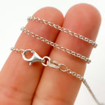 Load image into Gallery viewer, Silver Rolo Necklace