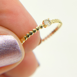 Load image into Gallery viewer, 14K Solid Gold Diamond Ring.
