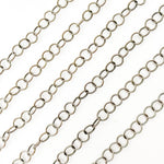 Load image into Gallery viewer, 679TWOX. Oxidized Sterling Silver Twisted Round Link Chain