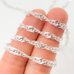 Load image into Gallery viewer, Y141SS. Sterling Silver Singapore Link Chain