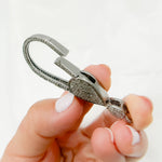 Load image into Gallery viewer, DC625. Diamond & Sterling Silver Long Trigger Clasp