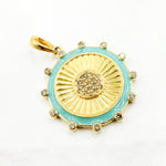 Load image into Gallery viewer, Buy Diamond Sterling Silver Enamel Maritime Round Pendants