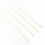 Load image into Gallery viewer, Gold-filled Eye Pin 2 Inch Headpins