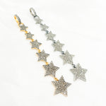 Load image into Gallery viewer, DP213. Diamond Sterling Silver 6 Stars Long Pendant