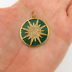 Load image into Gallery viewer, Gold Sun Pendant