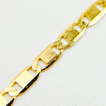 Load image into Gallery viewer, Solid Gold Mirror Marina Link Bracelet