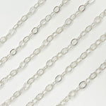 Load image into Gallery viewer, Buy Sterling Silver Flat Cable Chain