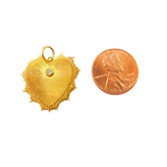 Load image into Gallery viewer, GDP262. 14K Solid Gold Charm. Heart Pendant with Diamonds
