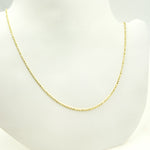 Load image into Gallery viewer, 14K Solid Yellow Gold Diamond Cut Ball Link Necklace
