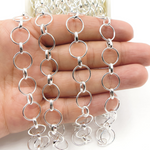 Load image into Gallery viewer, V156SS. Sterling Silver Round Links Chain