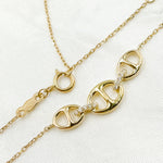 Load image into Gallery viewer, NT404253. 14K Solid Gold Link Diamond Necklace
