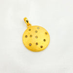 Load image into Gallery viewer, DP264. Diamond Sterling Silver Round Pendant