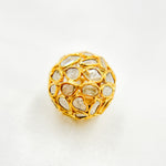 Load image into Gallery viewer, DC809. Diamond & Sterling Silver Round Bead