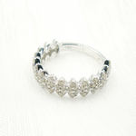 Load image into Gallery viewer, 14K Solid Gold Diamond Band Ring.