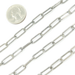 Load image into Gallery viewer, Oxidized Sterling Silver Texture Paper Clip Chain
