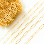 Load image into Gallery viewer, Gold Plated Sterling Silver Diamond Cut Paperclip Chains
