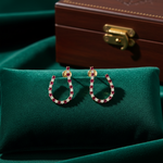 Load image into Gallery viewer, ER417873. 14k Solid Gold Diamond and Gemstone Fancy Earrings
