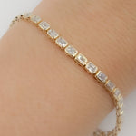 Load image into Gallery viewer, 14k Solid Gold Diamond Bracelet