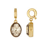 Load image into Gallery viewer, CMJ00354. 14K Solid Gold Oval-Shaped Lab Diamond Charm