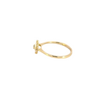 Load image into Gallery viewer, 14k Solid Gold Square Diamond Ring.