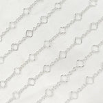 Load image into Gallery viewer, Silver Clover Link Chain