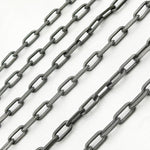 Load image into Gallery viewer, Oxidized 925 Sterling Silver Smooth Paperclip Chains
