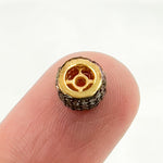 Load image into Gallery viewer, Diamond Sterling Silver Spacer Bead