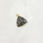 Load image into Gallery viewer, DC295. Diamond Sterling Silver Triangle Pendant