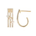 Load image into Gallery viewer, DER00415. 14k Solid Gold Diamond Stud Earrings