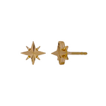 Load image into Gallery viewer, 14K Gold Star Stud Earrings