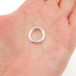 Load image into Gallery viewer, White Sterling Silver Round Clasp
