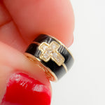 Load image into Gallery viewer, Buy Solid Gold Enamel and Diamonds Ring Charm