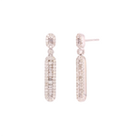Load image into Gallery viewer, Solid Gold & Diamonds Dangle Earrings