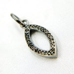 Load image into Gallery viewer, DC859. Diamond Sterling Silver Marquise Shape Charm