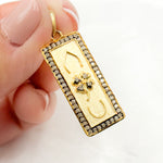 Load image into Gallery viewer, Buy Now Sterling Silver Rectangle Flower Pendant