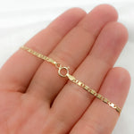 Load image into Gallery viewer, 14k Solid Gold Mirror Marina Link Bracelet