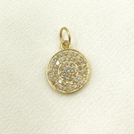 Load image into Gallery viewer, Buy 14K Solid Gold Diamond Circle Charm