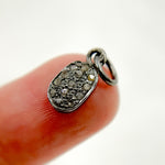 Load image into Gallery viewer, DC255. Diamond Sterling Silver Oval Charm