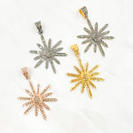 Load image into Gallery viewer, DP278. Diamond & Sterling Silver Sun Pendant