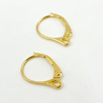 Load image into Gallery viewer, Gold Plated Sterling Silver Lever Back Ear Wire