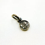 Load image into Gallery viewer, DC289. Diamond Sterling Silver Round Mini Charm
