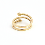 Load image into Gallery viewer, 14k Solid Yellow Gold Diamond Ring.